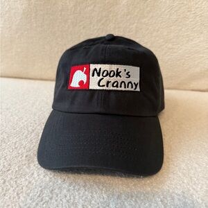 Nook's Cranny Black Strap Back Hat